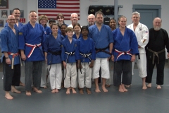 Black belt testing group photo 