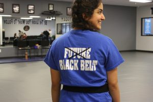 female black belt 