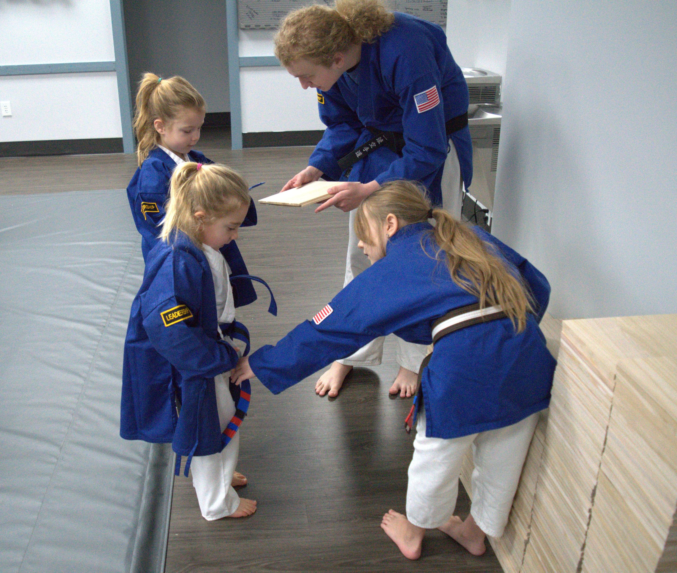 students helping each other