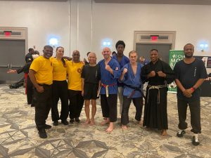 Peaceful warriors gathering 2023 showing renshi matt and sensei robert