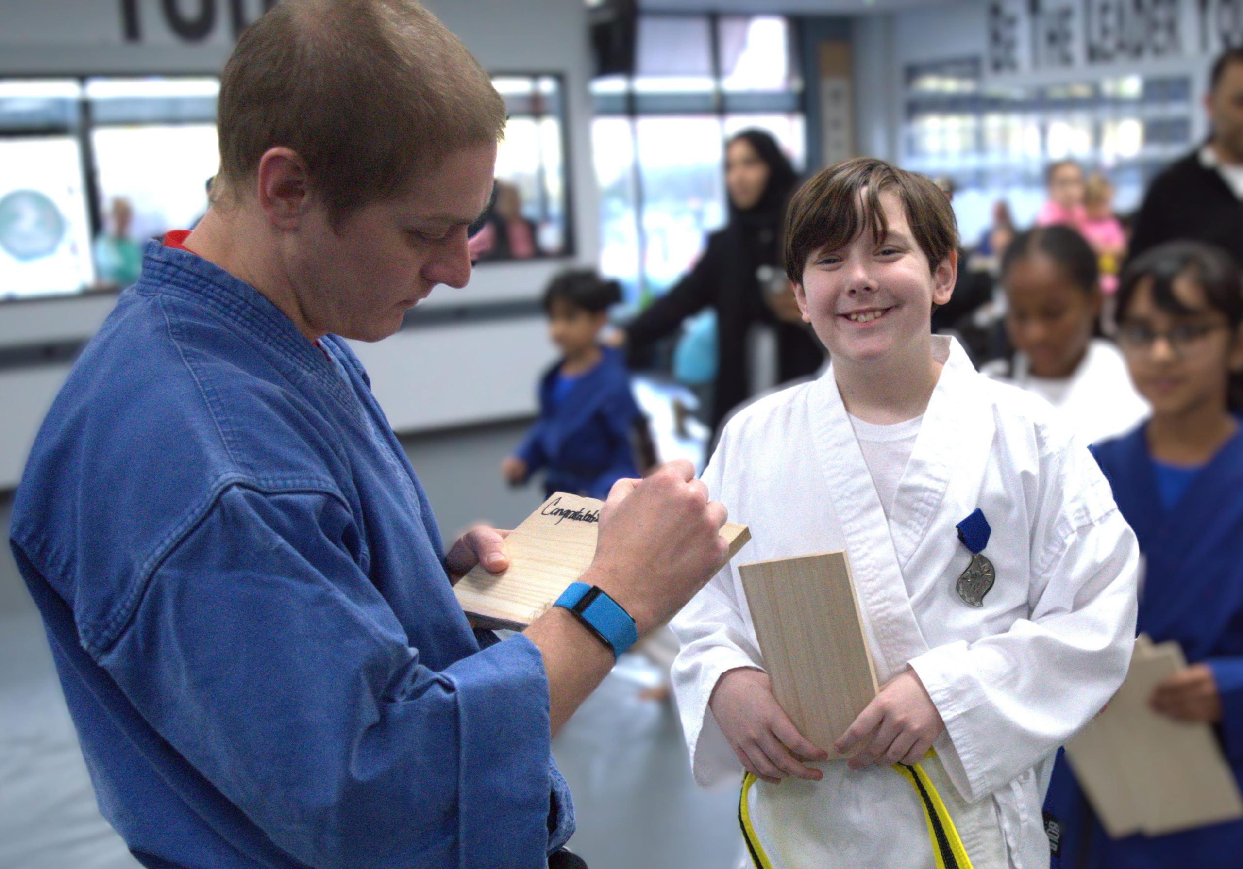 student smiling at camera